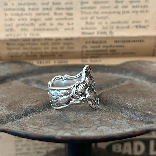 Antique Sterling Silver Ring - Zodiac Date 1916 - Molly Made