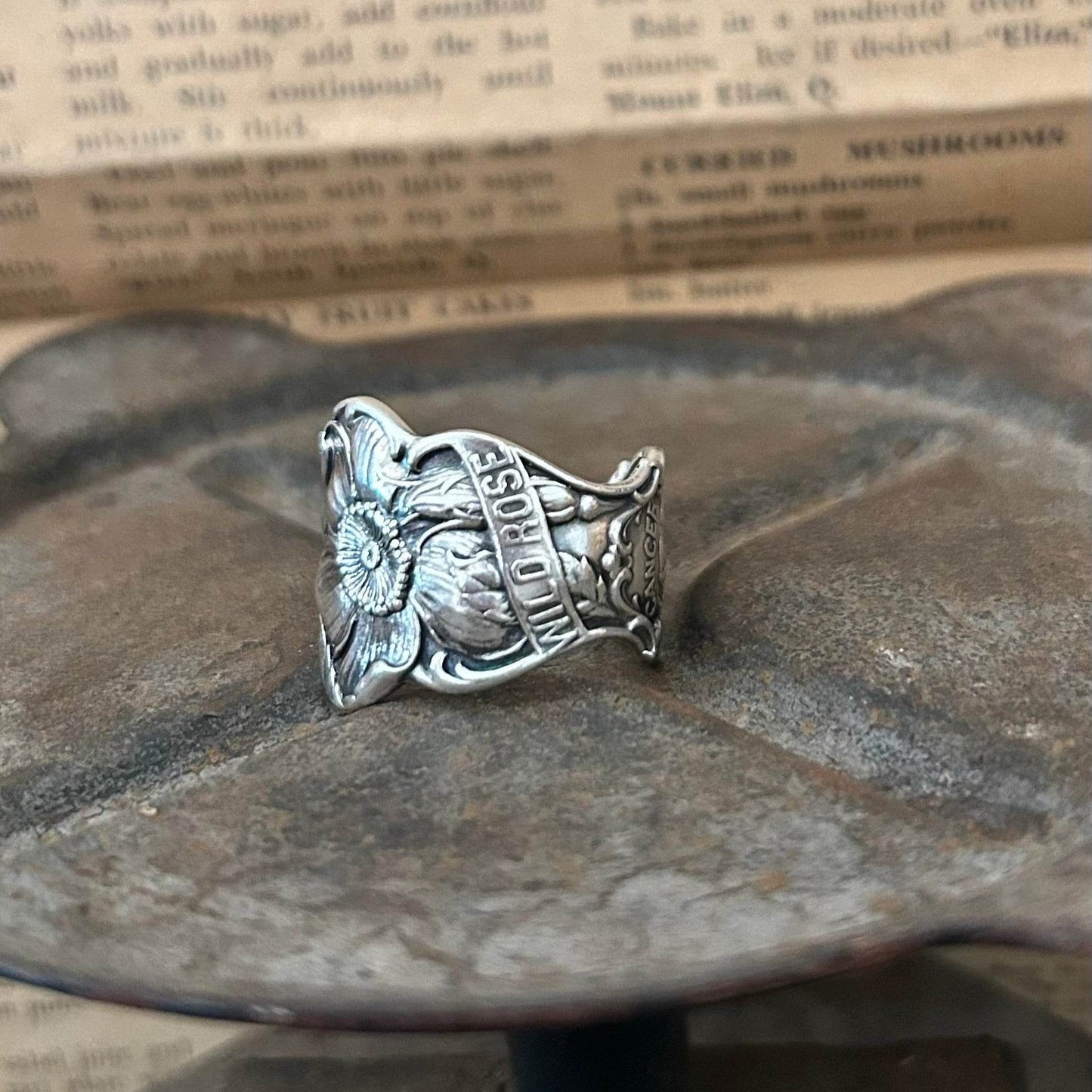 Antique Sterling Silver Ring - Zodiac Date 1916 - Molly Made