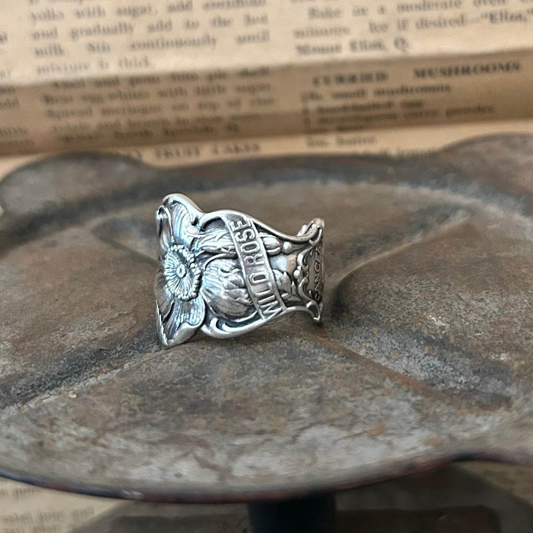 Antique Sterling Silver Ring - Zodiac Date 1916 - Molly Made